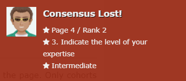 Example notification when consensus is lost.