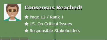 Example notification when consensus is reached.